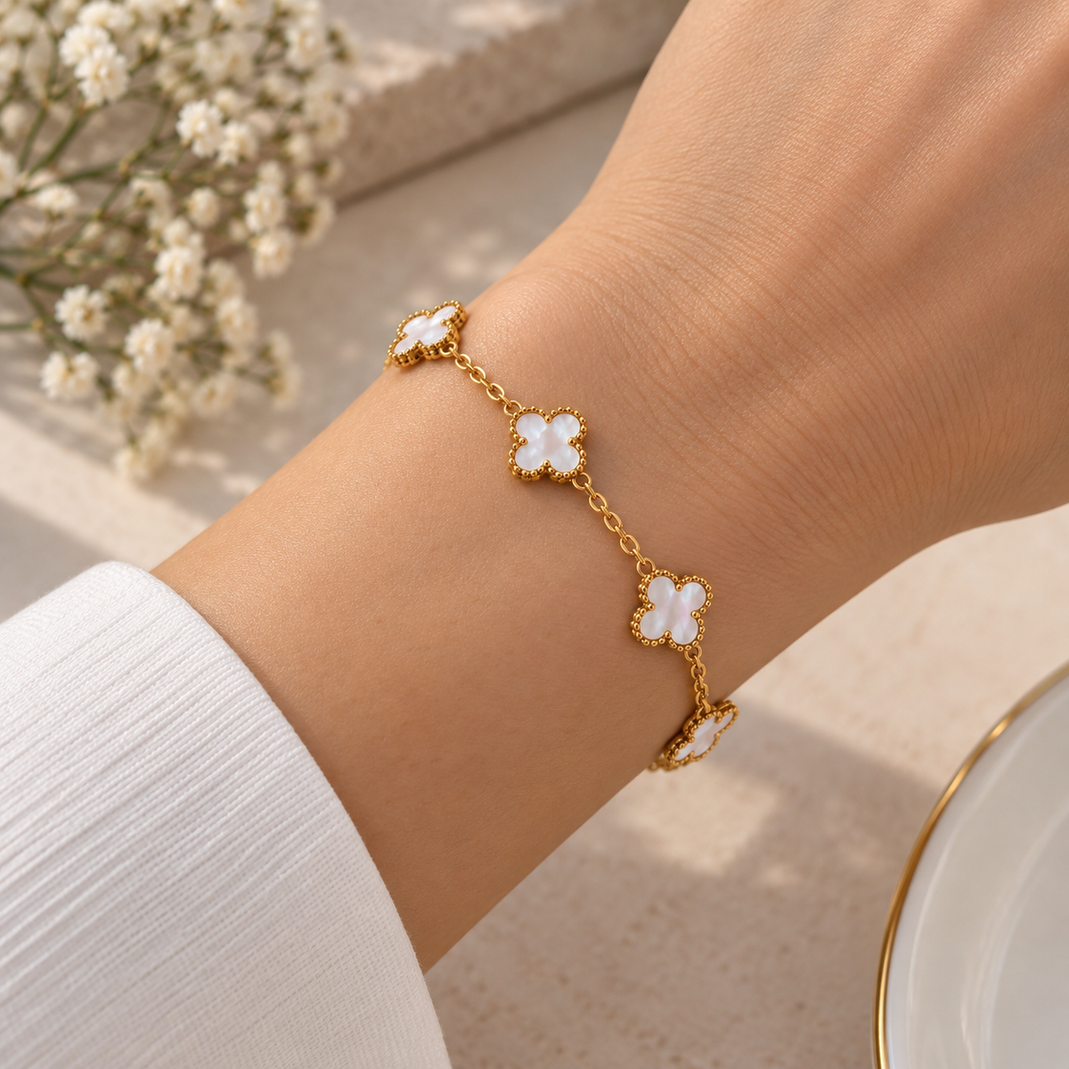 PULSERA FLOR DE NACAR