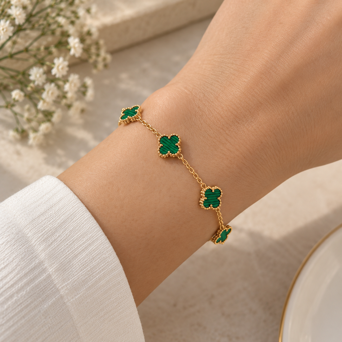 PULSERA FLOR DE NACAR