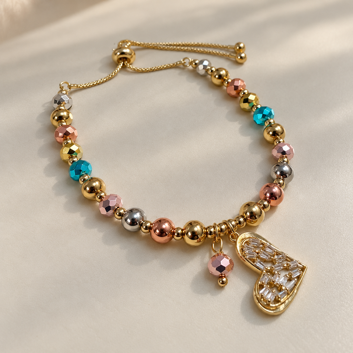PULSERA CORAZON PRISMA
