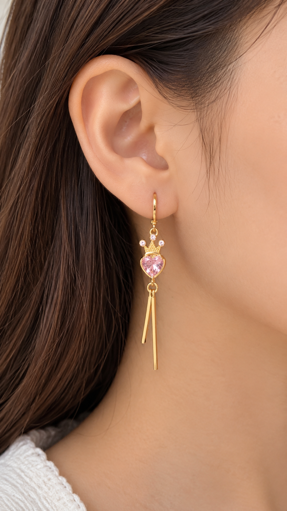 ARETES TIPO CANDONGA  ROYAL LOVE